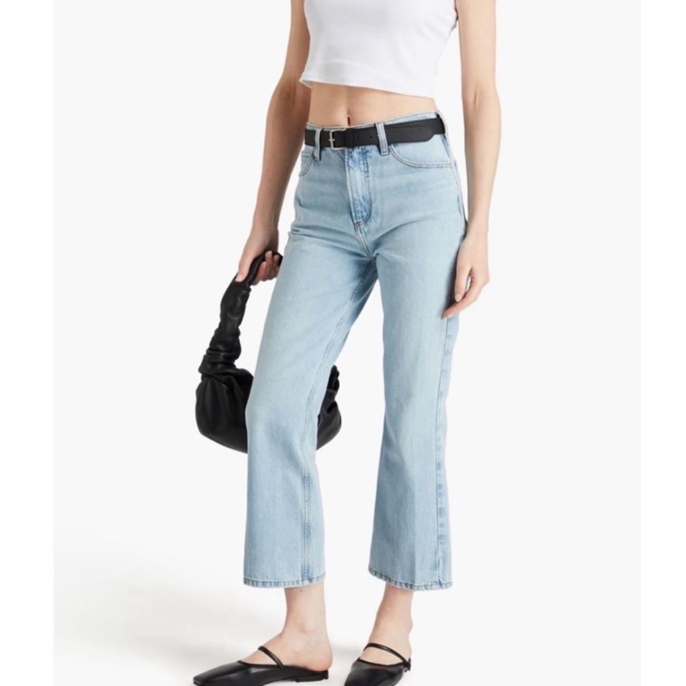 FRAME Le High N Tight Mini Boot Jeans Light Wash Crop 24